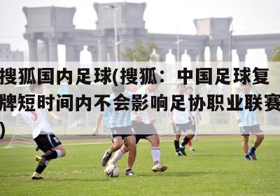 搜狐国内足球(搜狐：中国足球复牌短时间内不会影响足协职业联赛)